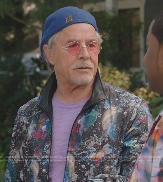 Rick’s space print reversible jacket on Kenan