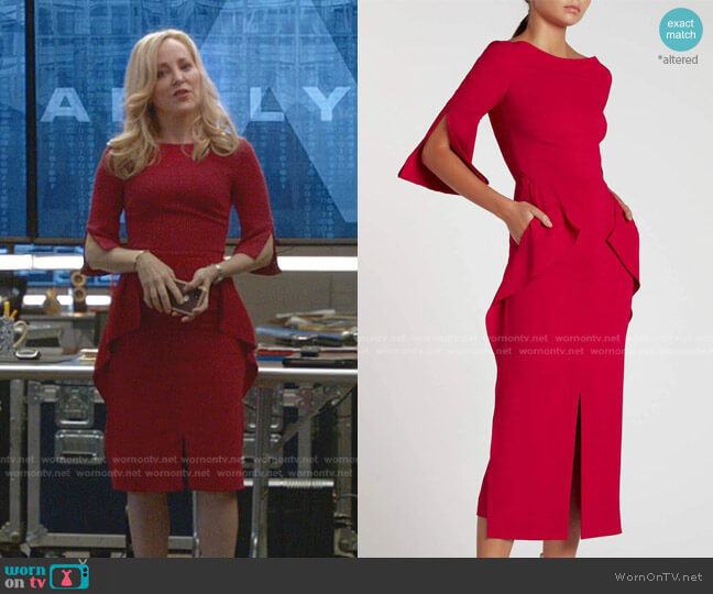 Roland Mouret Crane Dress worn by Marissa Morgan (Geneva Carr) on Bull