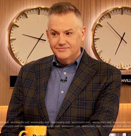 Ross Mathews’ plaid blazer on The Drew Barrymore Show