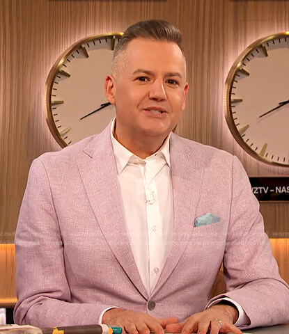 Ross’s pink blazer on The Drew Barrymore Show