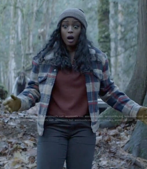 Ryan’s plaid jacket on Batwoman
