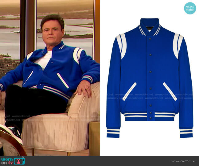 Saint Laurent Varsity Classic Teddy Bomber Jacket