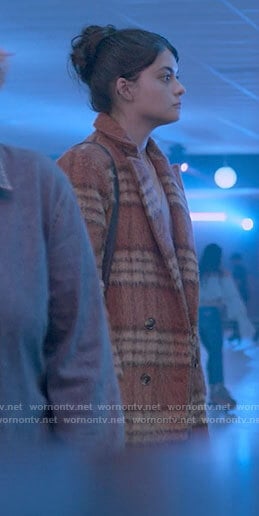 Sam’s orange plaid coat on Single Drunk Female