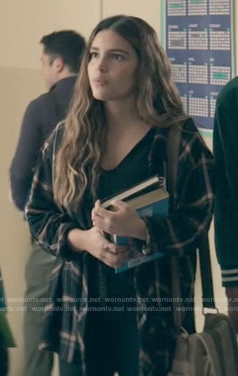 Sarah’s black plaid shirt on Superman and Lois