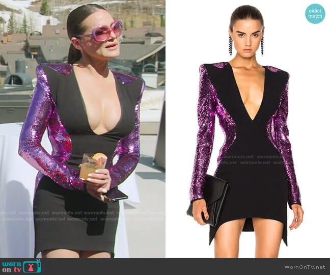 Mugler Sequin Mermaid Dress worn by Meredith Marks on The Real Housewives of Salt Lake City