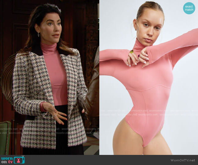 Sunday Best Kensington Bodysuit worn by Steffy Forrester (Jacqueline MacInnes Wood) on The Bold and the Beautiful