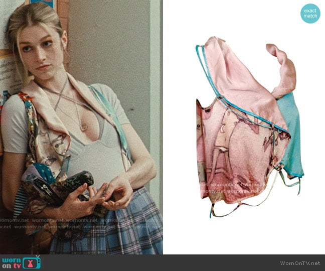 Issey Miyake x Aya Takano Circular Vest worn by Jules Vaughn (Hunter Schafer) on Euphoria