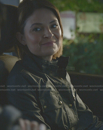 Taylor’s green belted field jacket on Bull