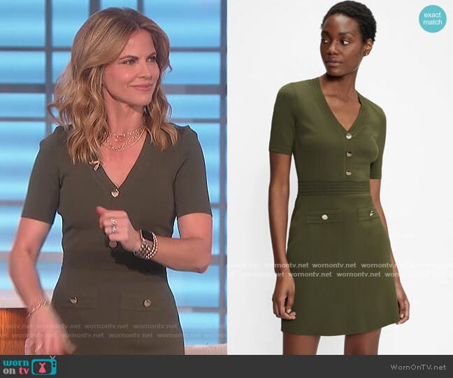 Ted Baker Katanna Dress worn by Natalie Morales on The Talk