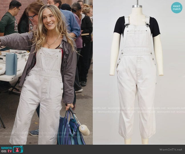 Gap Vintage Overalls worn by Carrie Bradshaw (Sarah Jessica Parker) on And Just Like That
