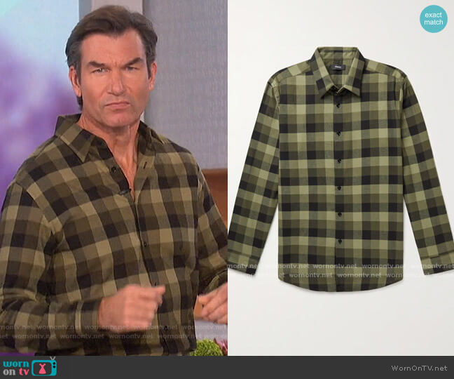 Theory Irving Shirt worn by Jerry O'Connell on The Talk