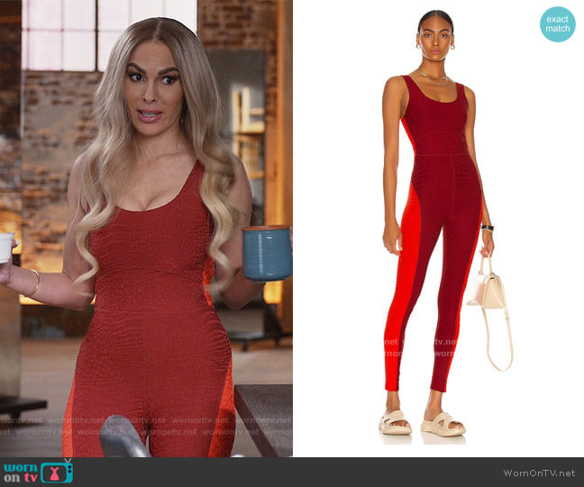Twenty Montreal Caiman Crocodile 3D Activewear Jumpsuit worn by Valeria (Nadine Velazquez) on Queens