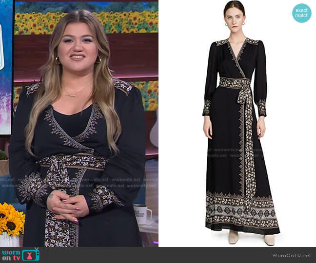 Veronica Beard Blaise Dress worn by Kelly Clarkson on The Kelly Clarkson Show