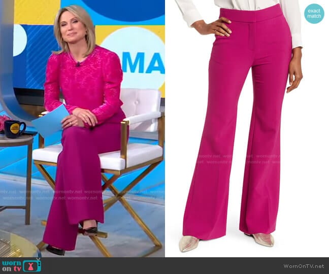 Veronica Beard Lebone Pants worn by Amy Robach on Good Morning America