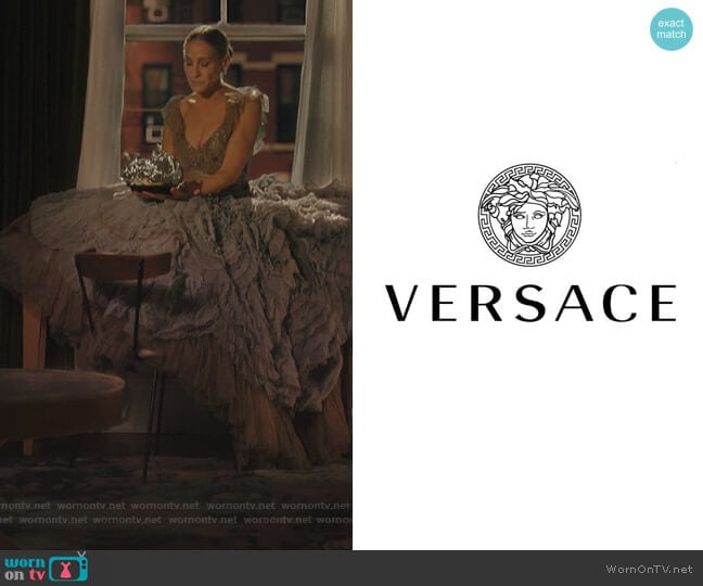 Versace Vintage Dress worn by Carrie Bradshaw (Sarah Jessica Parker) on And Just Like That