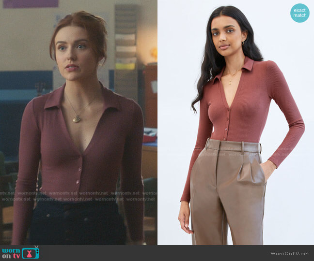 Wilfred Charlotte Bodysuit worn by Nancy Drew (Kennedy McMann) on Nancy Drew