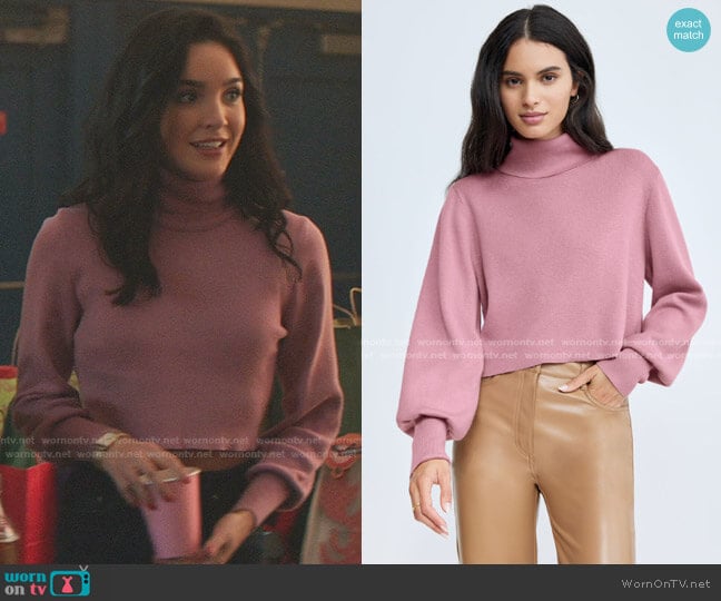 Wilfred Rebecca Turtleneck Sweater worn by Bess (Maddison Jaizani) on Nancy Drew