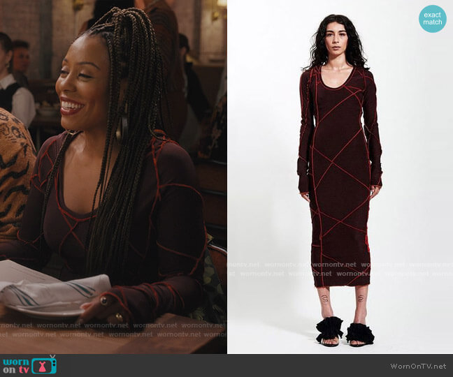 Xuly Bet Iconic Hoodie Dress worn by Dr. Nya Wallace (Karen Pittman) on And Just Like That