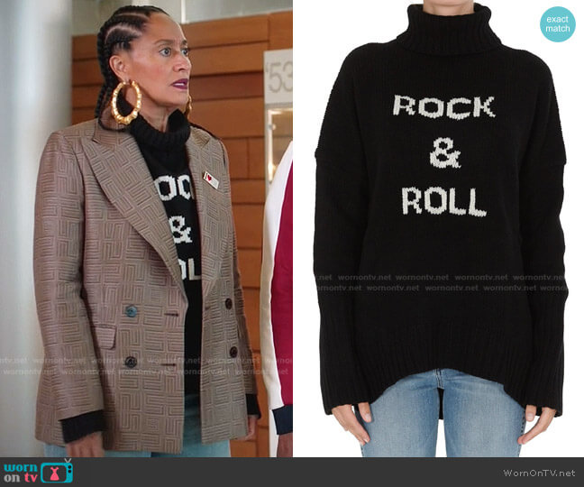 Zadig & Voltaire Alma Rock Sweater worn by Rainbow Johnson (Tracee Ellis Ross) on Black-ish