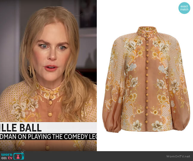 Zimmermann Postcard Lantern Blouse
