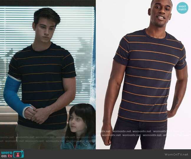 Madewell Allday Crewneck Tee in Curtis Stripe