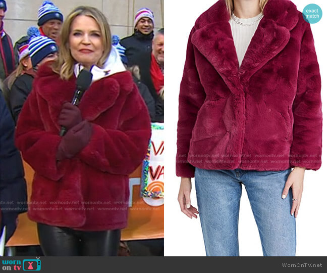 Apparis Milly Coat worn by Savannah Guthrie on Today