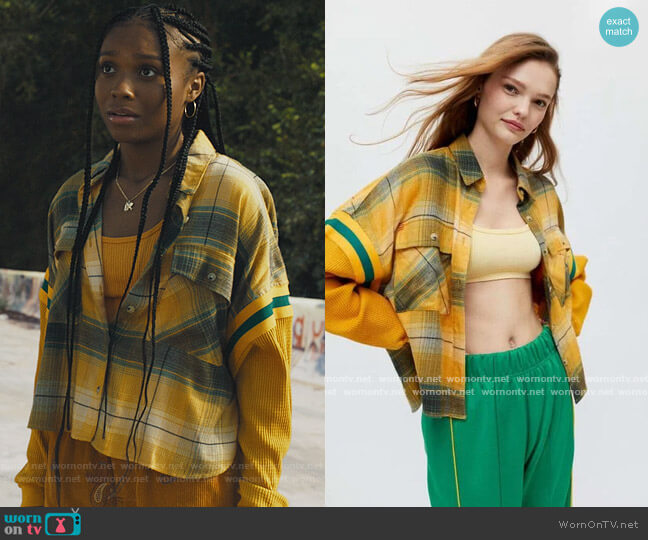 BDG Caleb Sporty Flannel Shirt worn by Naomi McDuffie (Kaci Walfall) on Naomi