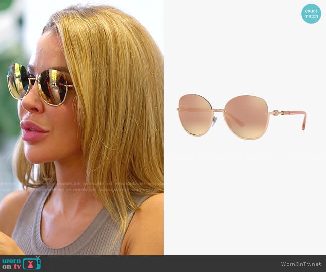 Bvlgari BV6123 Sunglasses worn by Lisa Hochstein (Lisa Hochstein) on The Real Housewives of Miami