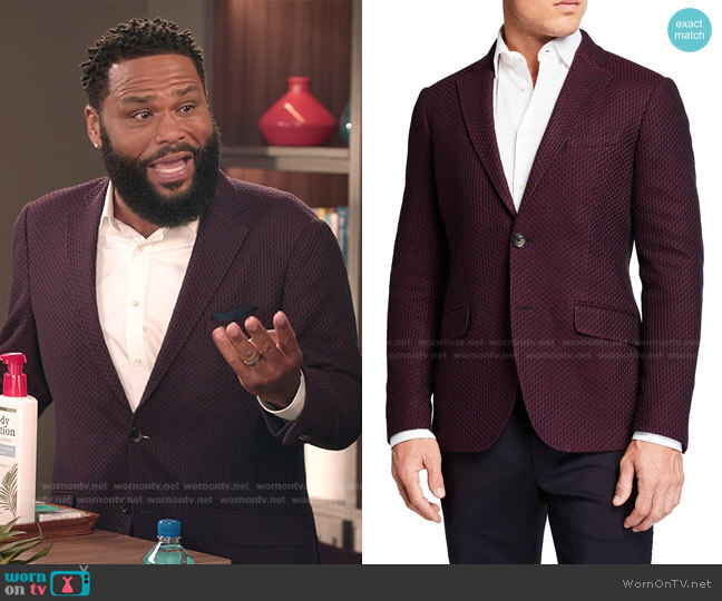 Etro Basic Knit Blazer worn by Andre Johnson (Anthony Anderson) on Black-ish