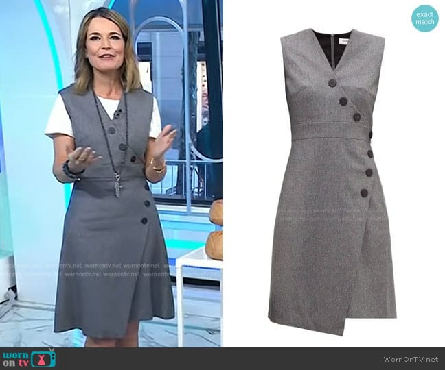 Cefinn Blake Wrap-Effect Dress worn by Savannah Guthrie on Today
