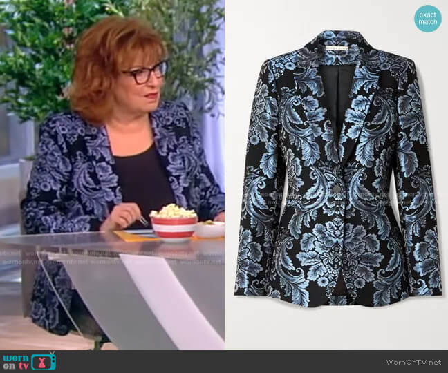 Alice + Olivia Bristol Jacquard Blazer worn by Joy Behar on The View