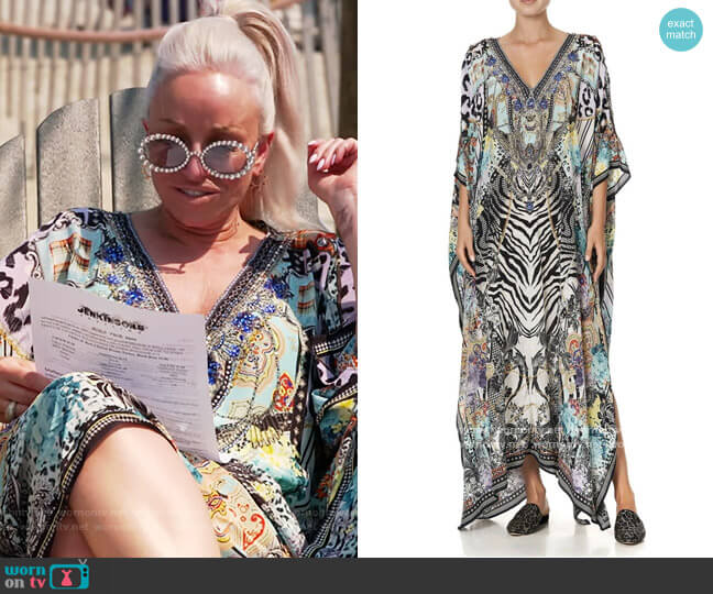 Camilla Think Kinks Long Kaftan worn by Margaret Josephs on The Real Housewives of New Jersey