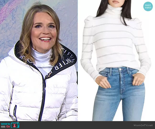 Veronica Beard Cedar Turtleneck worn by Savannah Guthrie on Today