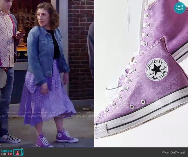 Converse Chuck Taylor All Star Color High Top Sneaker worn by Kat Silver (Mayim Bialik) on Call Me Kat