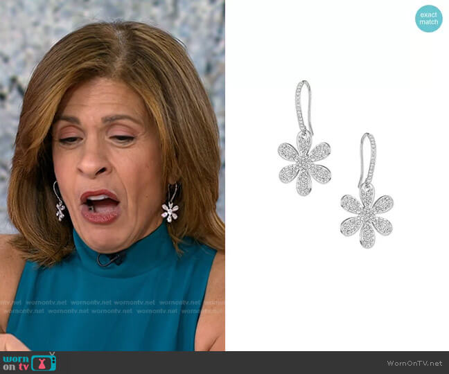 Jennifer Miller Daisy Drop Earrings worn by Hoda Kotb on Today