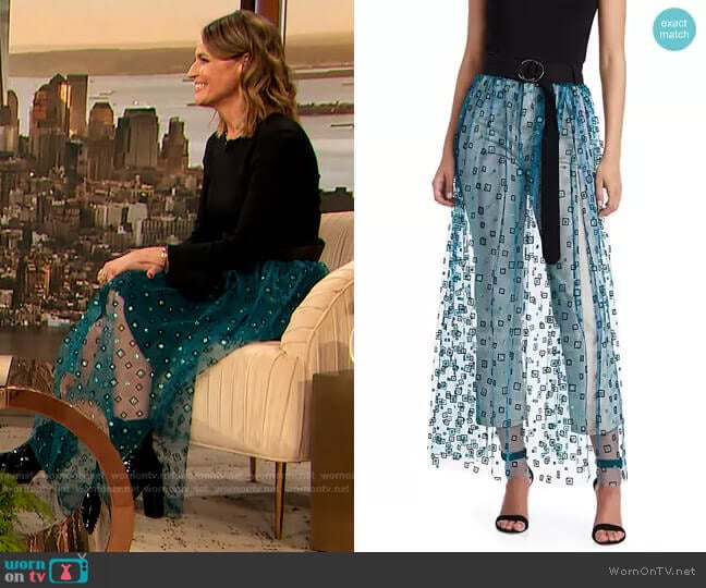 Rachel Comey Fetes Frame Long Tulle Skirt