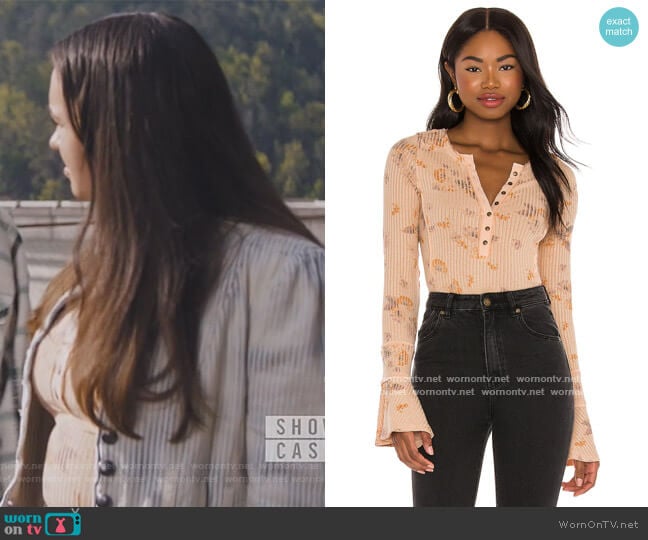 Free People Layer Me Henley worn by Annabelle (Mary-Charles Jones) on Naomi