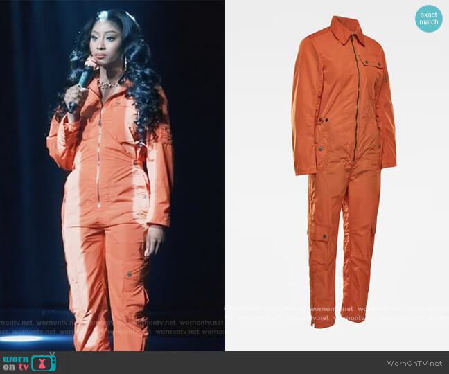 G-Star Raw E Aero Straight Jumpsuit worn by Lauren Rice (Pepi Sonuga) on Queens