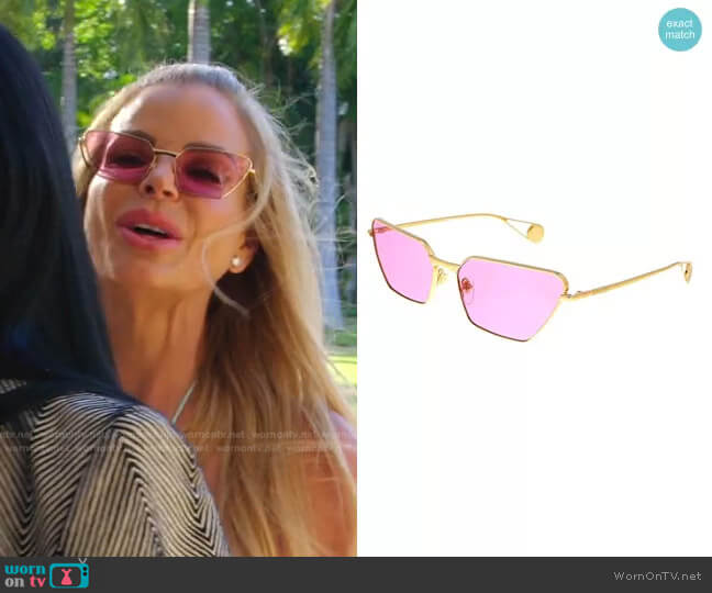 Gucci GG0538S Sunglasses worn by Alexia Echevarria (Alexia Echevarria) on The Real Housewives of Miami