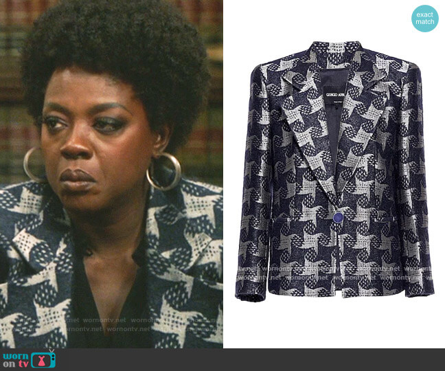 Giorgio Armani Blazer worn by Annalise Keating (Viola Davis) on How to Get Away with Murder