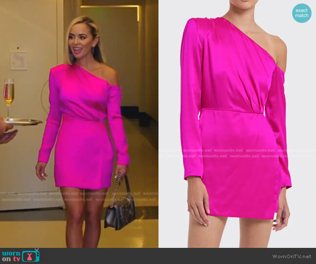 Gauge81 Masuda One Shoulder Mini Dress worn by Nicole Martin (Nicole Martin) on The Real Housewives of Miami