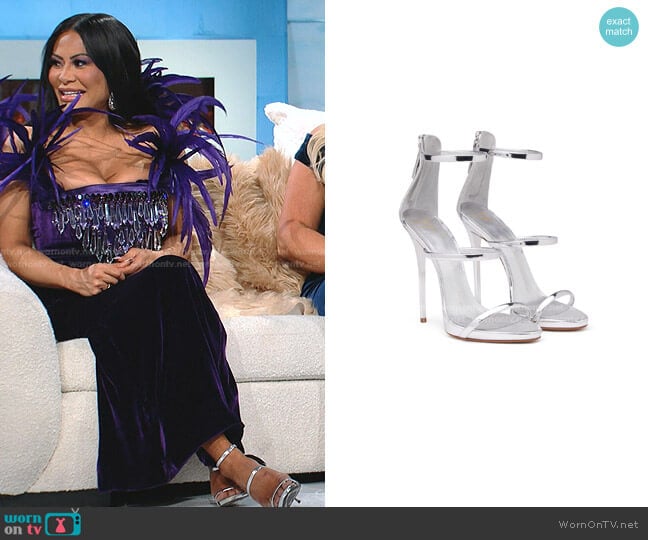 Giuseppe Zanotti Harmony Sandal worn by Jen Shah on The Real Housewives of Salt Lake City