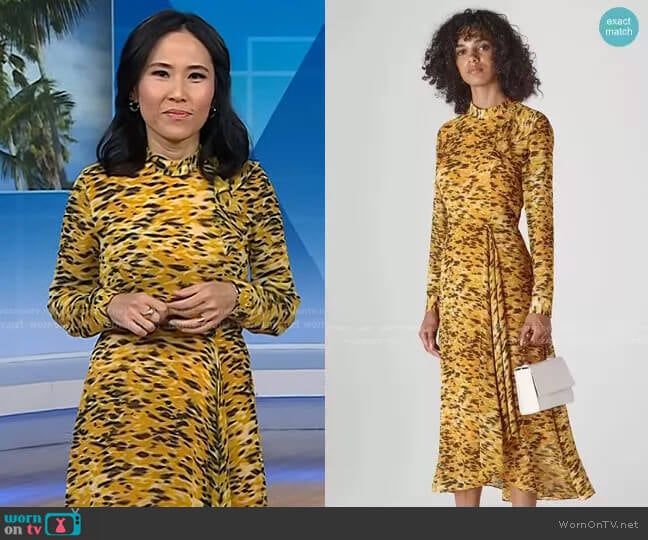 Whistles Ines Ikat Animal Print worn by Vicky Nguyen on Today