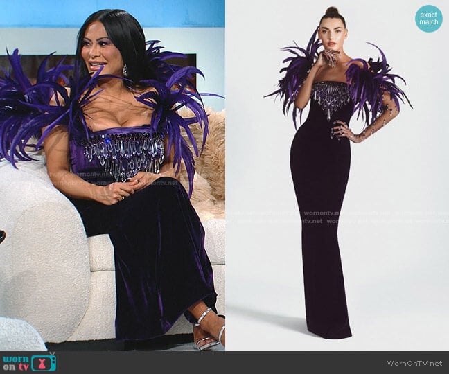 Jean-Louis Sabaji Fall Winter 2021 Collection worn by Jen Shah on The Real Housewives of Salt Lake City