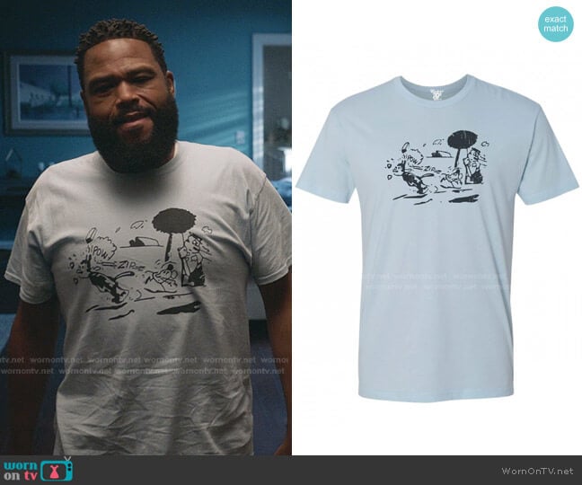 Krazy Kat Jules Tee worn by Andre Johnson (Anthony Anderson) on Black-ish