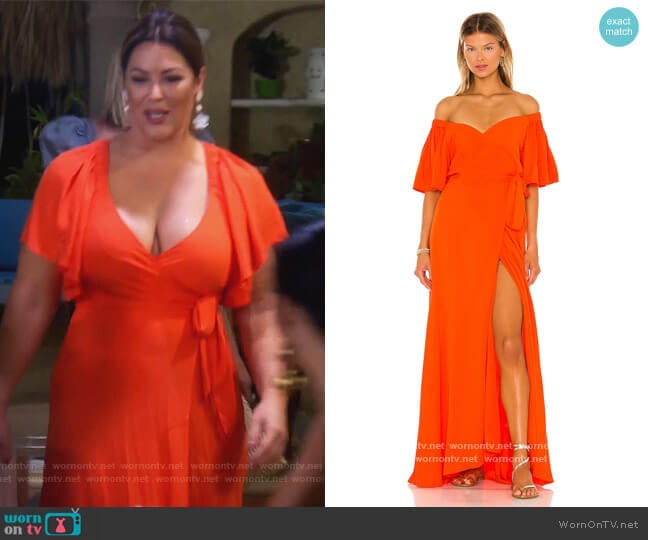L*Space Panama Dress worn by Emily Simpson on The Real Housewives of Orange County