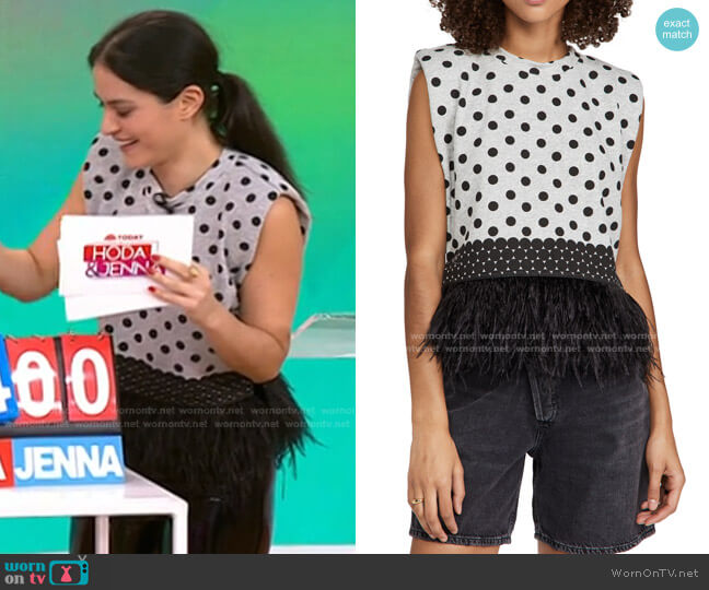 Le Superbe Seeing Double Top worn by Donna Farizan on Today