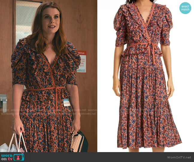 Ulla Johnson Lisette Dress worn by Maddie Townsend (JoAnna Garcia Swisher) on Sweet Magnolias