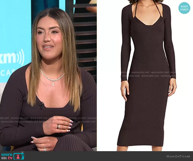 Jonathan Simkhai Liza Scoop Neck Midi Dress