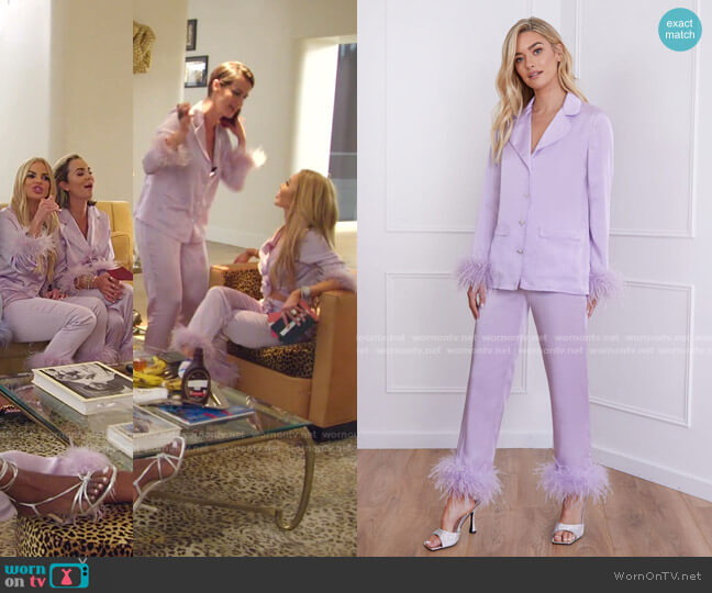 Nadine Merabi Darcie Blue Pajamas worn by Alexia Echevarria (Alexia Echevarria) on The Real Housewives of Miami